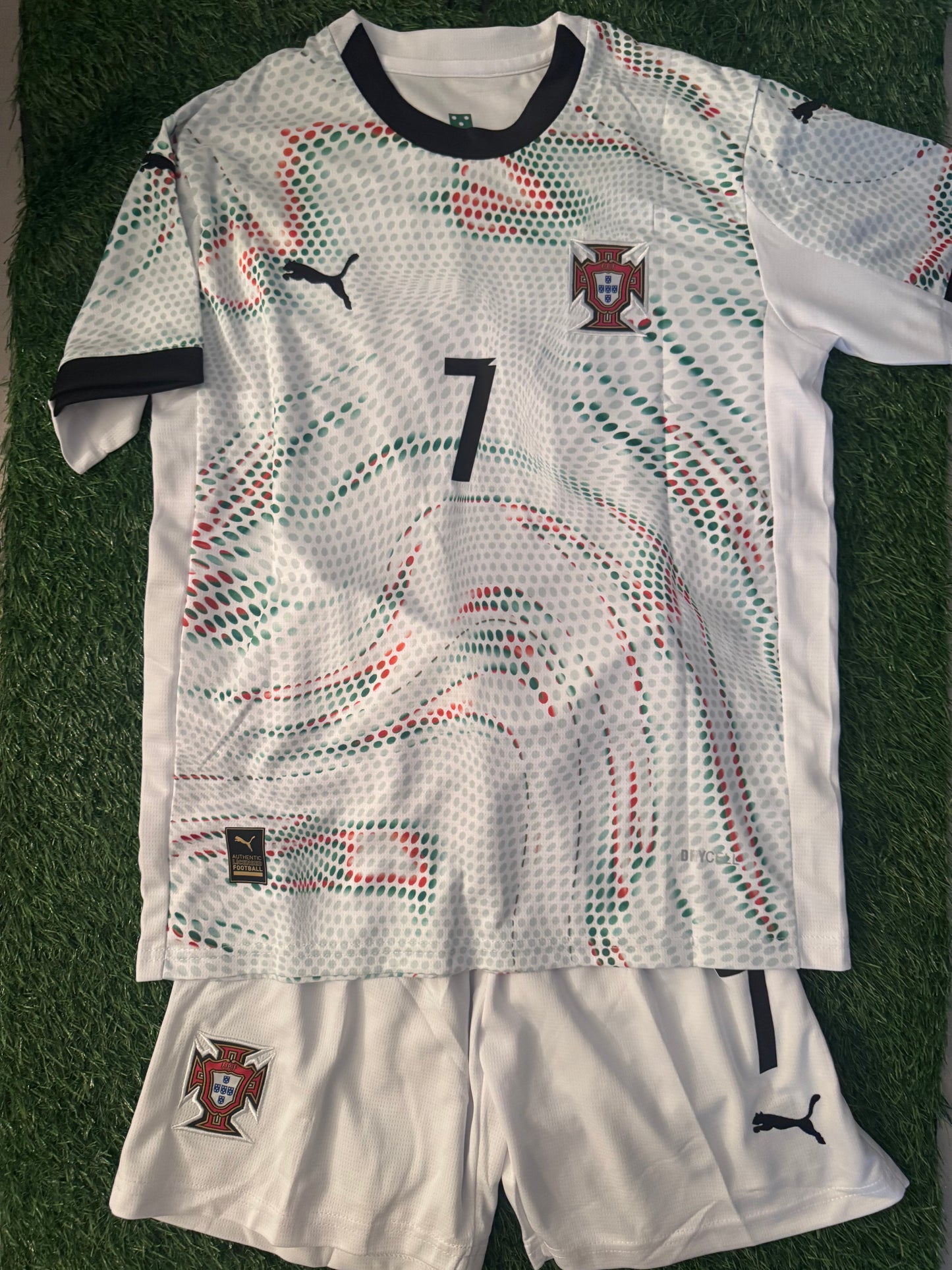 Ronaldo Portugal jersey kids set