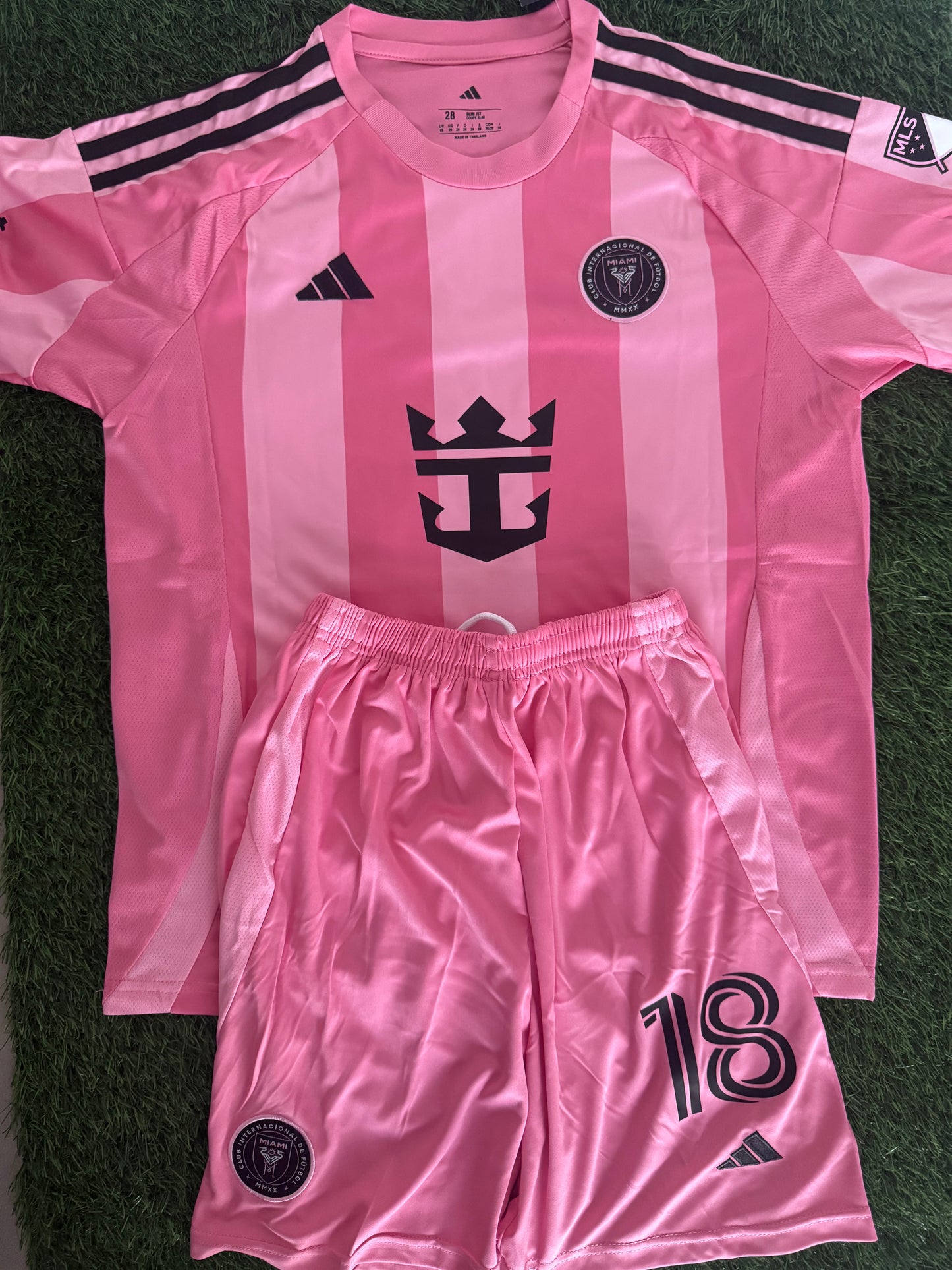 Jordi Alba inter Miami jersey kids set