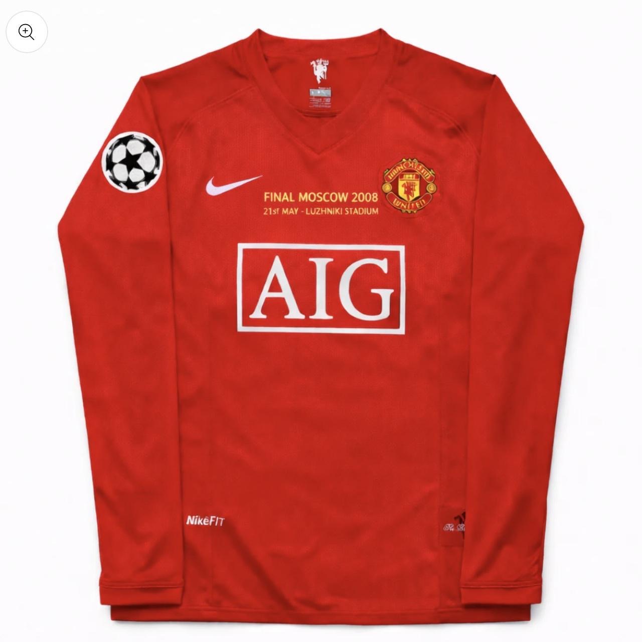Ronaldo Manchester united 2008 champions league retro vintage soccer jersey