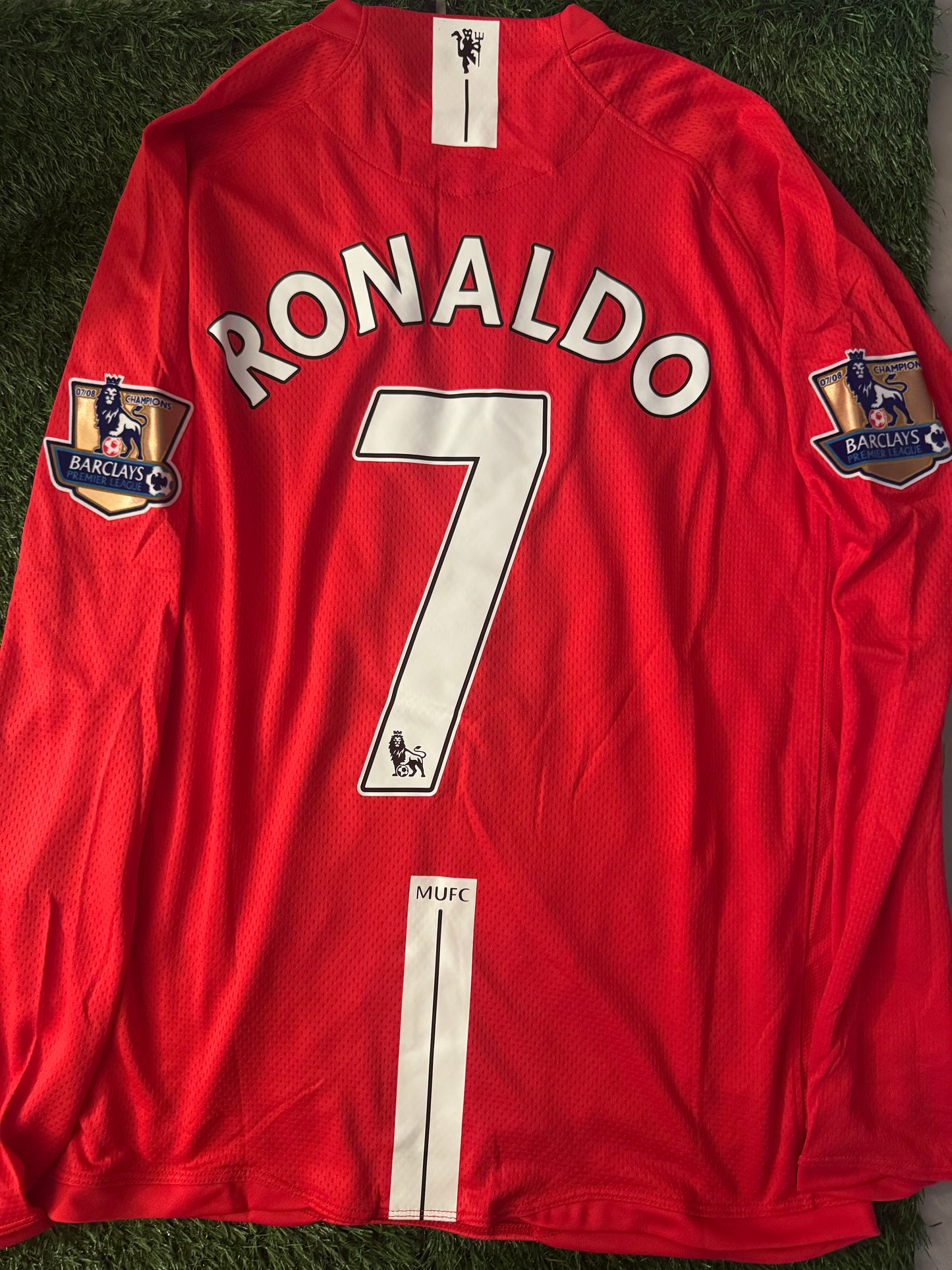 Manchester united ronaldo 2008 soccer jersey retro premier league