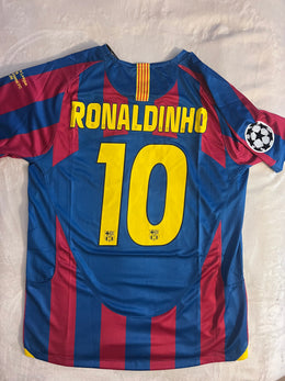 Ronaldinho Barcelona retro jersey