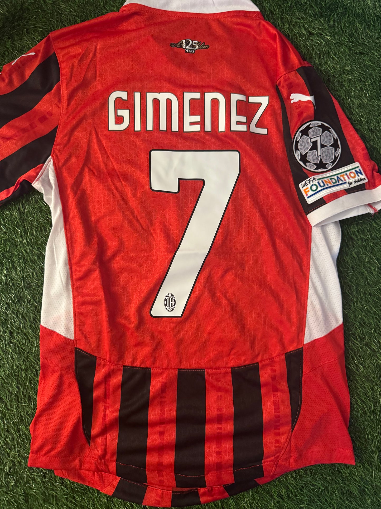 Gimenez AC Milan player version jersey