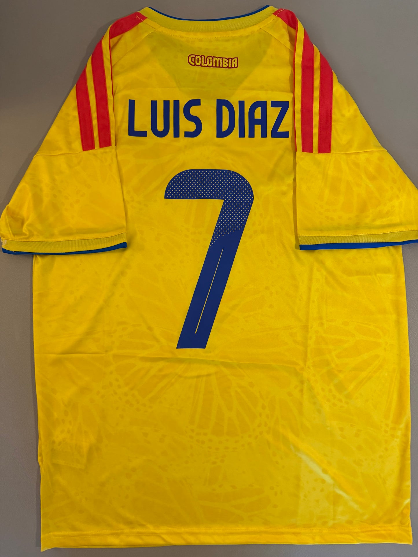 Luis diaz Colombia 2026 World Cup Soccer Jersey fan version