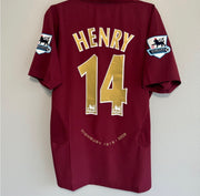 Henry arsenal retro jersey