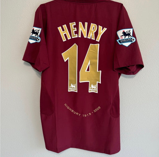 Henry arsenal retro jersey