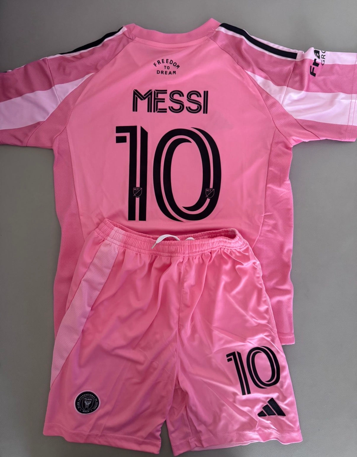Messi inter Miami jersey kids set