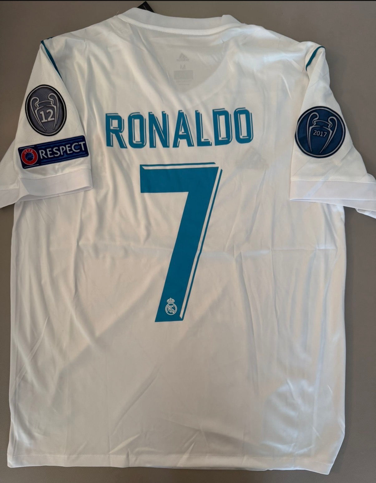 Ronaldo Real Madrid retro jersey brand