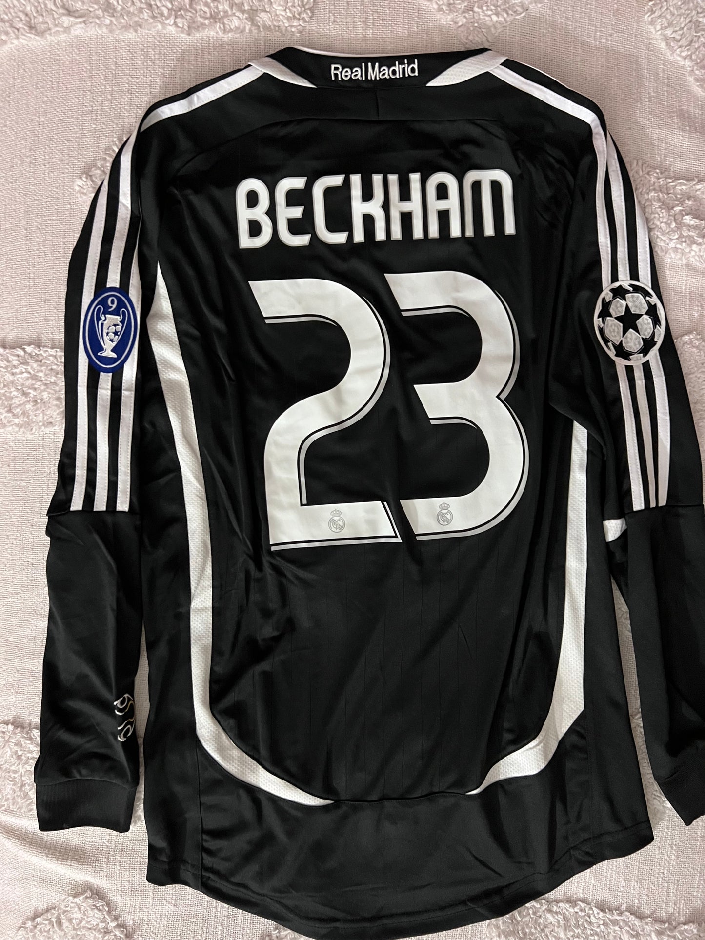 Beckham Real Madrid retro jersey