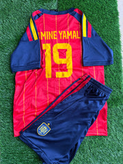 Lamine Yamal Spain jersey kids set