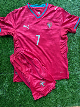 Ronaldo Portugal Jersey kids set