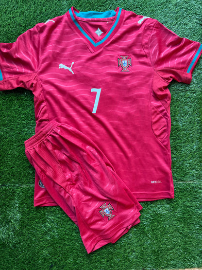 Ronaldo Portugal Jersey kids set