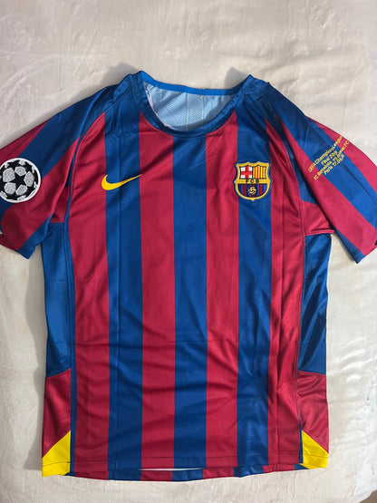 Ronaldinho Barcelona retro jersey