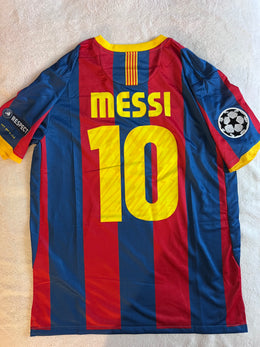 Messi Barcelona retro jersey