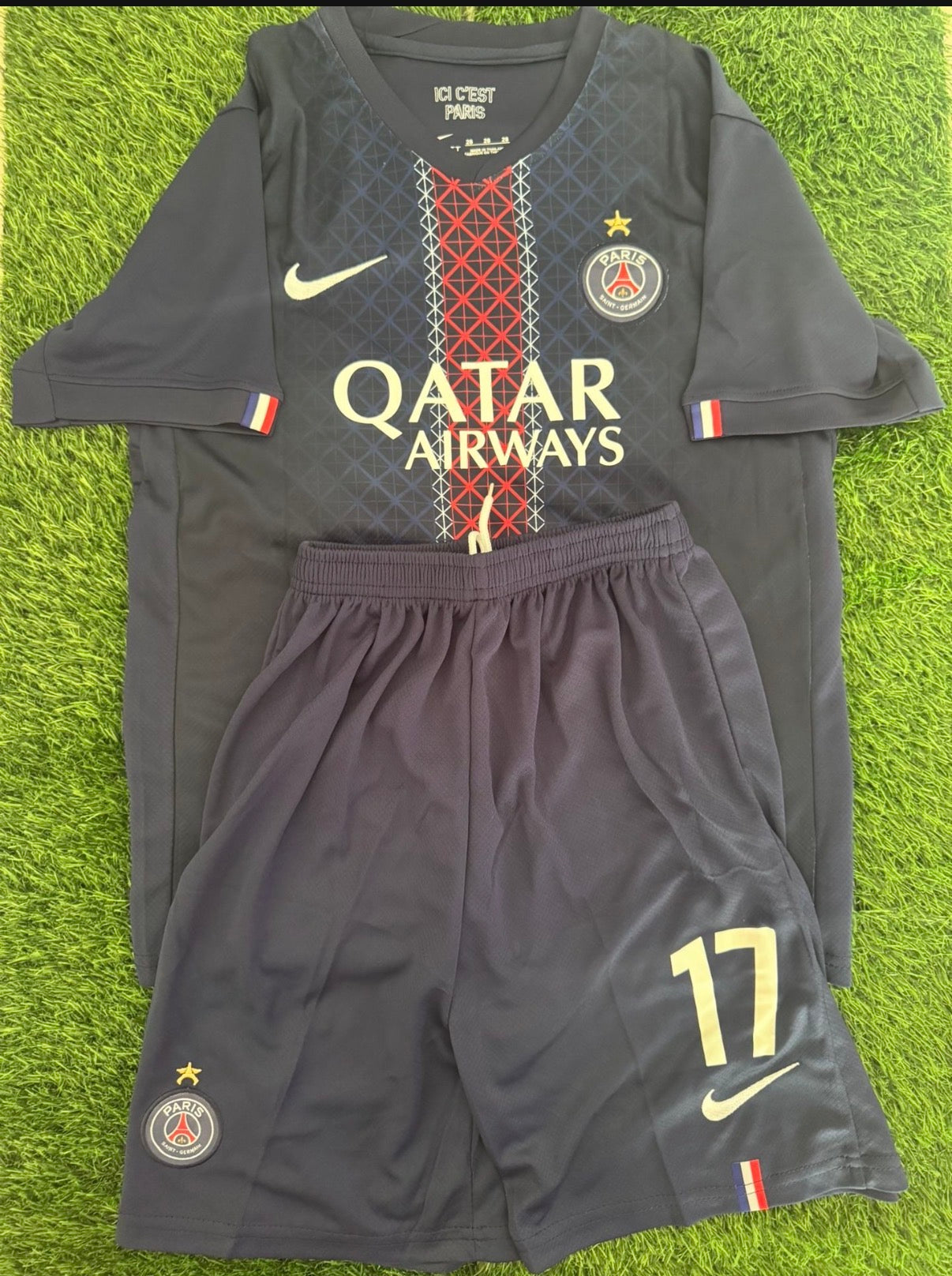 Vitinha psg jersey kids set