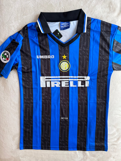Ronaldo inter Milan retro jersey