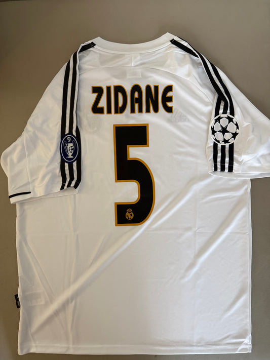 Zidane 2003 real madrid retro soccer jersey