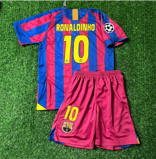 Ronaldinho Barcelona retro jersey 06