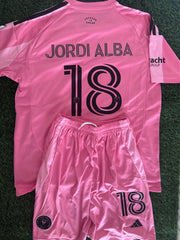 Jordi Alba inter Miami jersey kids set