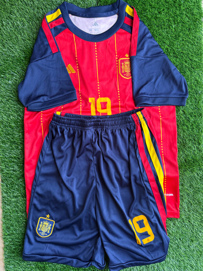 Lamine Yamal Spain jersey kids set