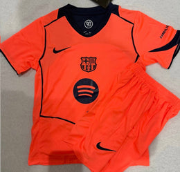 Lamine Yamal Barcelona jersey kids set