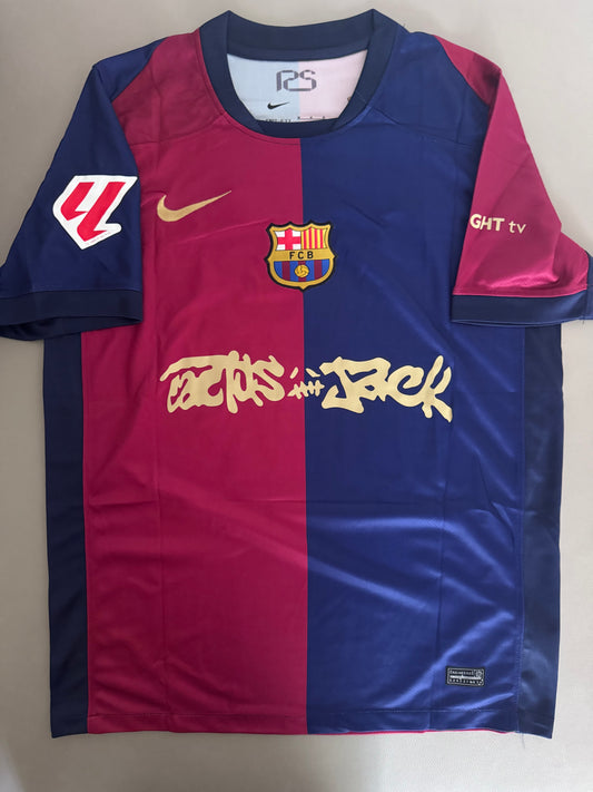 Lamine yamal Barcelona Travis edition jersey