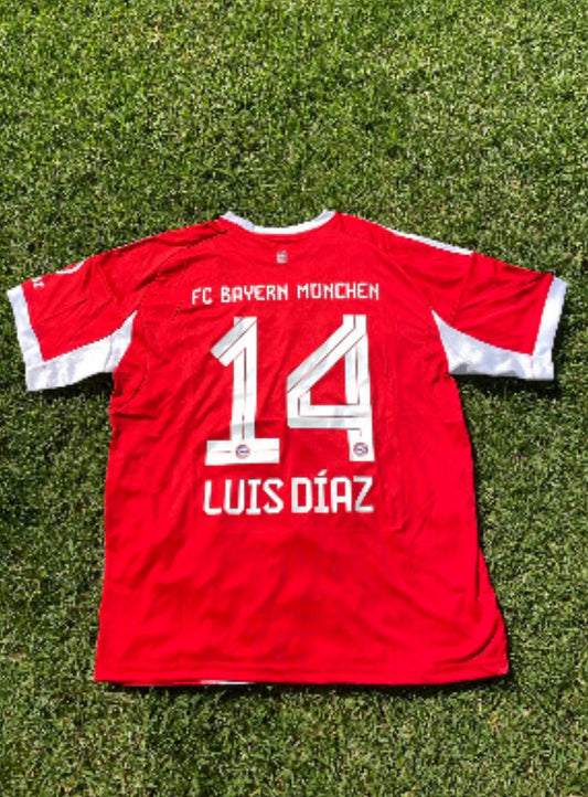 Luis Diaz bayern munich 2025/2026 soccer jersey
