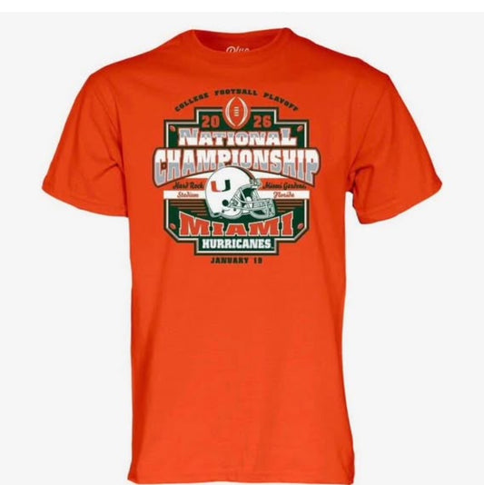 Um t shirt 305 university of miami champions