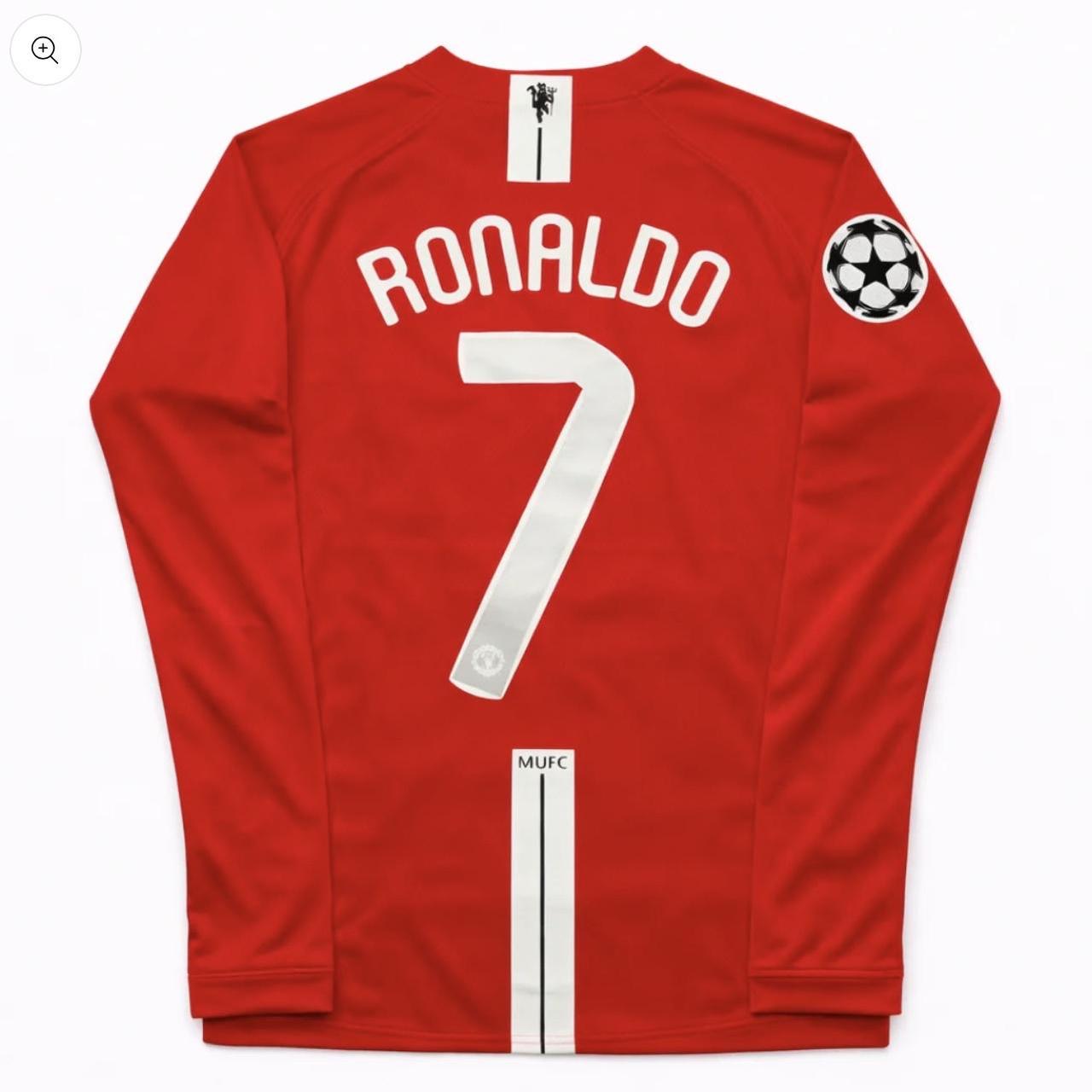Ronaldo Manchester united 2008 champions league retro vintage soccer jersey