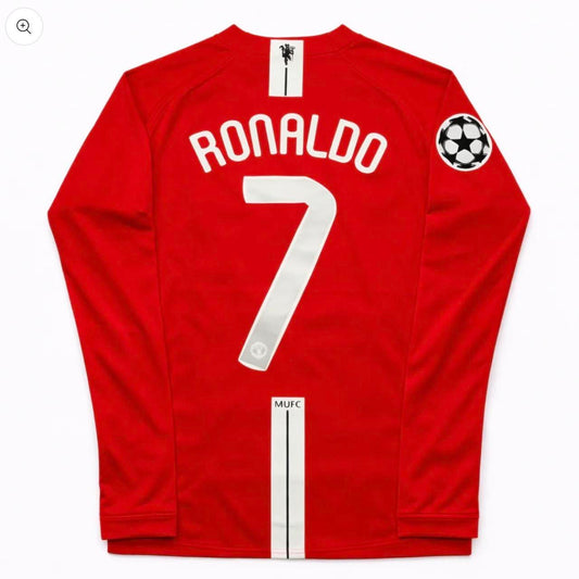 Ronaldo Manchester united 2008 champions league retro vintage soccer jersey