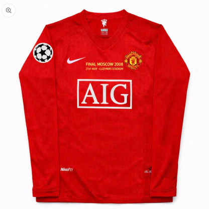 Ronaldo Manchester united 2008 champions league retro vintage soccer jersey
