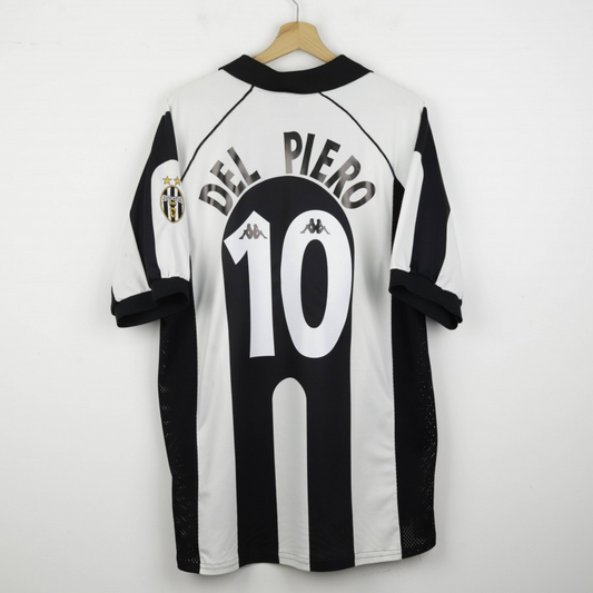 Juventus 1997-98 Centenary Home Shirt – DEL PIERO #10 – Kappa, Champions League Patch